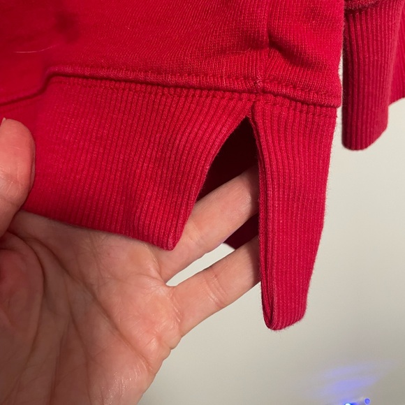 Red Kids /Boys Zara Hoodie with 'No Bad Vibes' Design - Picture 6 of 12